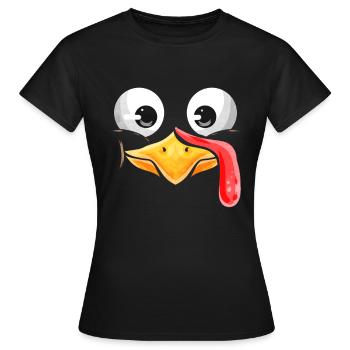 Thanksgiving - Frauen T-Shirt - Schwarz - Vorne - AI Model Female 172 dark (172cm)