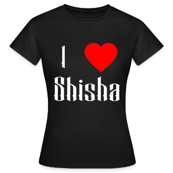 Shisha Cadeau pour pipe à eau Shishabar Pipe - T-shirt Femme - noir - Devant - AI Model Female 172 dark (172cm)