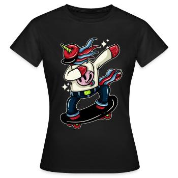 Vaches Vaches Bovins Vaches laitières Fermier Vache Planche à roulettes - T-shirt Femme - noir - Devant - AI Model Female 172 dark (172cm)
