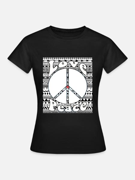 Hippie - Frauen T-Shirt - Schwarz
