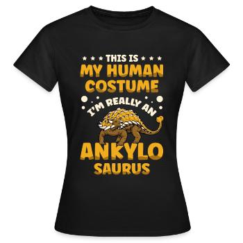 Je suis vraiment un - T-shirt Femme - noir - Devant - AI Model Female 172 dark (172cm)