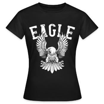 Adler Falknerei Raubvögel Falke - Frauen T-Shirt - Schwarz - Vorne - AI Model Female 172 dark (172cm)