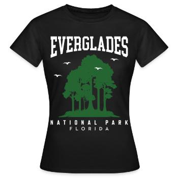 Everglades National Park Florida Souvenir Wandern - Frauen T-Shirt - Schwarz - Vorne - AI Model Female 172 dark (172cm)