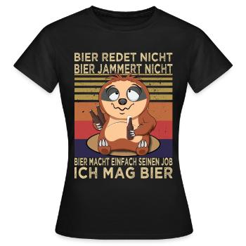 Buveurs de bière - alcool - soirée homme - T-shirt Femme - noir - Devant - AI Model Female 172 dark (172cm)