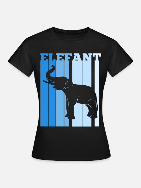 Dickhäuter Rüsseltier Elefant - Frauen T-Shirt - Schwarz