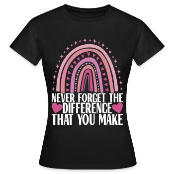 Avskedsgåva från kollegan Jobwechsel - T-shirt dam - svart - Fram - AI Model Female 172 dark (172cm)