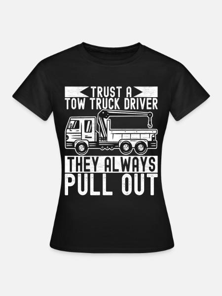 Abschleppwagen Abschleppdienst - Frauen T-Shirt - Schwarz