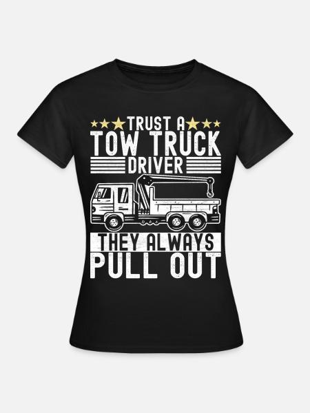 Abschleppwagen Abschleppdienst - Frauen T-Shirt - Schwarz