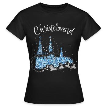 Cathédrale de Cologne Fastelovend Colonia Cologne Jours de Noël - T-shirt Femme - noir - Devant - AI Model Female 172 dark (172cm)