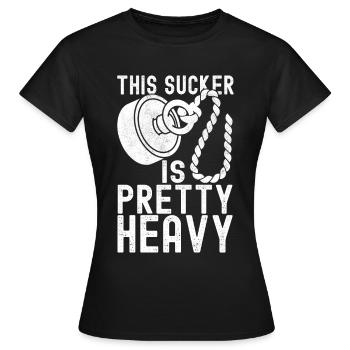 Magnet Fischer Magnet Fischen - Frauen T-Shirt - Schwarz - Vorne - AI Model Female 172 dark (172cm)