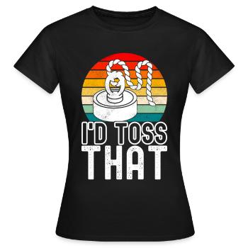 Magnet Fischer Magnet Fischen - Frauen T-Shirt - Schwarz - Vorne - AI Model Female 172 dark (172cm)