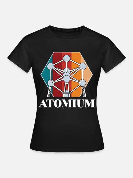 Atomium Atomic nucleus Brüssel Wissenschaft für Ph - Frauen T-Shirt - Schwarz