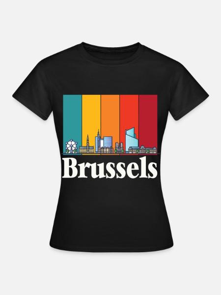 Bruxelles Atomium Atomic Nucleus Science of Physics - T-shirt Femme - noir