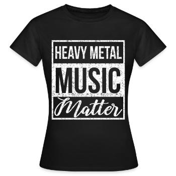 Musique rock Heavy Metal Hard Rock Metal Fan - T-shirt Femme - noir - Devant - AI Model Female 172 dark (172cm)