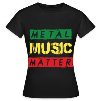 Metal Musique Rocking Heavy Metal Hard Rock Metal - T-shirt Femme - noir - Devant - AI Model Female 172 dark (172cm)