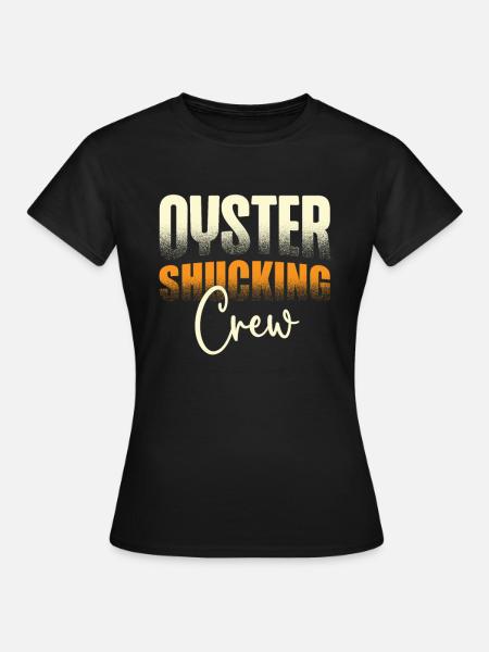 Austernschalen-crew - Frauen T-Shirt - Schwarz