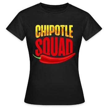 Chipotle Squad Spicy Food Flavour Spice - Women's T-Shirt - black - Front - AI Model Female 172 dark (172cm)