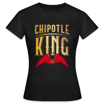 Chipotle King Spicy Food Flavour Spice - Women's T-Shirt - black - Front - AI Model Female 172 dark (172cm)