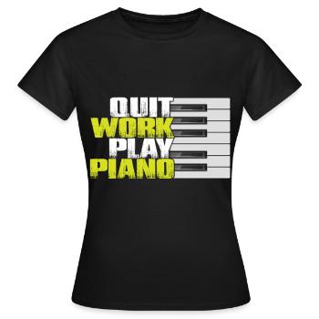 Saxophon Jazz Freedom Orchestra Musiker Smooth Jaz - Frauen T-Shirt - Schwarz - Vorne - AI Model Female 172 dark (172cm)