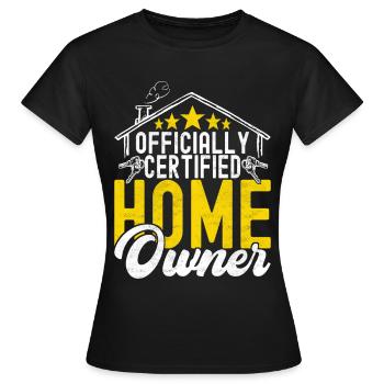 Homeowners Home Purchase - Women's T-Shirt - black - Front - AI Model Female 172 dark (172cm)