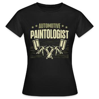 Autolackierer Autolackierer - Frauen T-Shirt - Schwarz - Vorne - AI Model Female 172 dark (172cm)