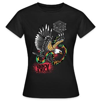 Falke Scharfe Objekte Falknerei Adler Habicht Falk - Frauen T-Shirt - Schwarz - Vorne - AI Model Female 172 dark (172cm)