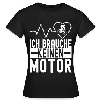 Fahrrad Fahrradfahrer - Frauen T-Shirt - Schwarz - Vorne - AI Model Female 172 dark (172cm)