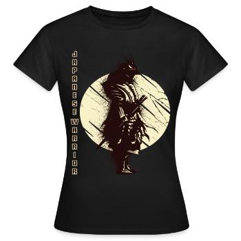 Guerrier Japonais Samouraï Art Japonais Katan - T-shirt Femme - noir - Devant - AI Model Female 172 dark (172cm)
