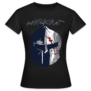 Sparta Warrior Sparta Warrior Casque Gladiator Antique - T-shirt Femme - noir - Devant - AI Model Female 172 dark (172cm)