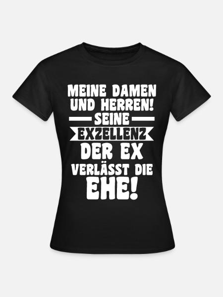Geschieden Scheidung Scheidungsparty - Frauen T-Shirt - Schwarz