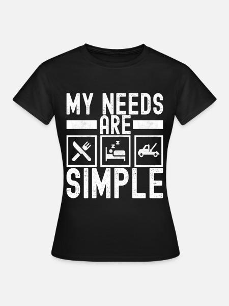 Abschleppwagen Abschleppdienst - Frauen T-Shirt - Schwarz