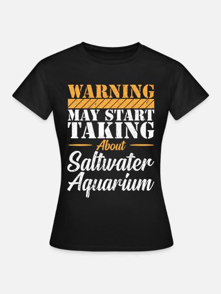 Aquarium- Aquaristik - Frauen T-Shirt - Schwarz