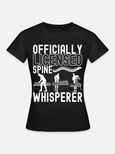 Chiropractor Chiropractie Fysiotherapie - Vrouwen T-shirt - zwart