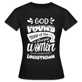 Logistique Livraison Livraison Suivi des commandes - T-shirt Femme - noir - Devant - AI Model Female 172 dark (172cm)