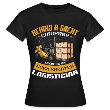 Logistics Profession Tracking Delivery - Women's T-Shirt - black - Front - AI Model Female 172 dark (172cm)