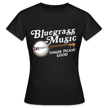 Banjo - Frauen T-Shirt - Schwarz - Vorne - AI Model Female 172 dark (172cm)