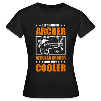 Archer gaucher archer archer archer - T-shirt Femme - noir - Devant - AI Model Female 172 dark (172cm)