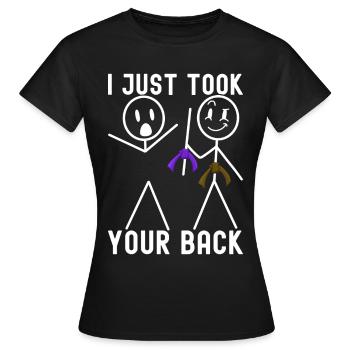 Jiu-Jitsu brésilien BJJ Grappling - T-shirt Femme - noir - Devant - AI Model Female 172 dark (172cm)