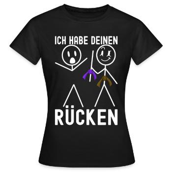 Jiu-Jitsu brésilien BJJ Grappling - T-shirt Femme - noir - Devant - AI Model Female 172 dark (172cm)