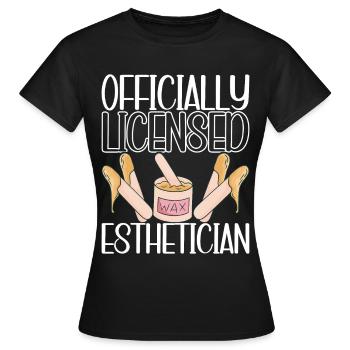 Kosmetikerin Kosmetik - Frauen T-Shirt - Schwarz - Vorne - AI Model Female 172 dark (172cm)