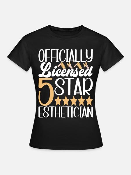 Kosmetikerin Kosmetik - Frauen T-Shirt - Schwarz