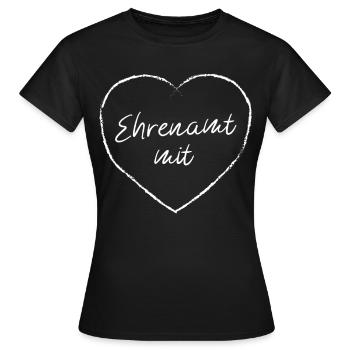 Ehrenamt mit Herz Engagement Freiwilligen Dienst - Frauen T-Shirt - Schwarz - Vorne - AI Model Female 172 dark (172cm)