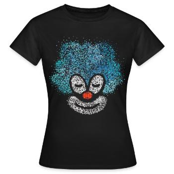 Carnaval Clown Viva Colonia Kölle Alaaf Confettis - T-shirt Femme - noir - Devant - AI Model Female 172 dark (172cm)