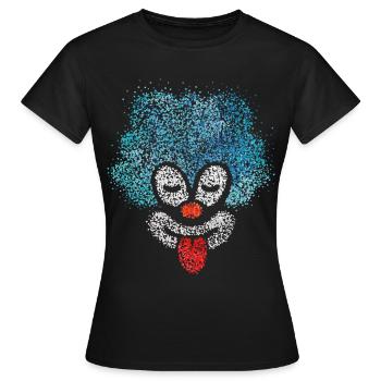 Clown Carnaval Confettis Viva Colonia Kölle Alaaf - T-shirt Femme - noir - Devant - AI Model Female 172 dark (172cm)