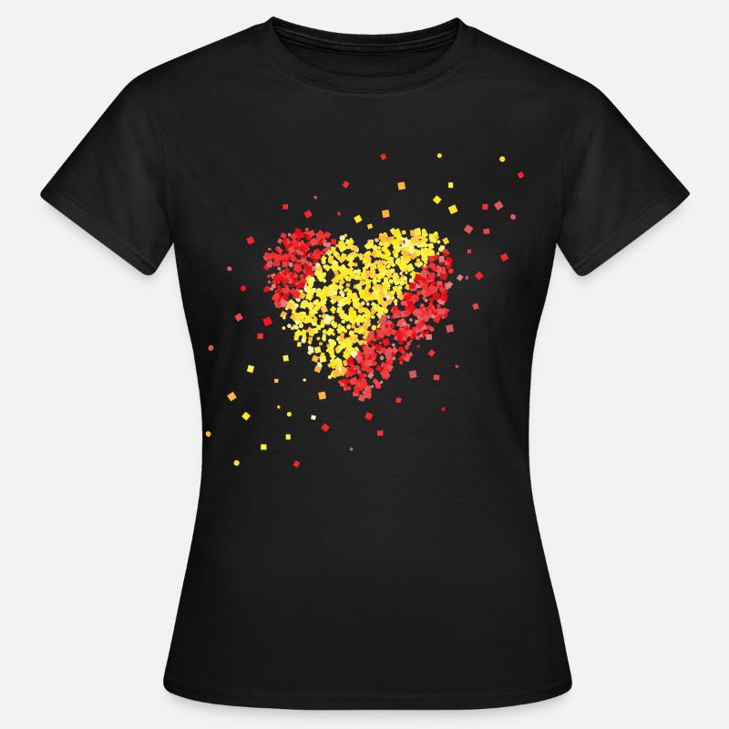 Drapeau espagnol Espagne España Drapeau espagnol - T-shirt Femme - noir