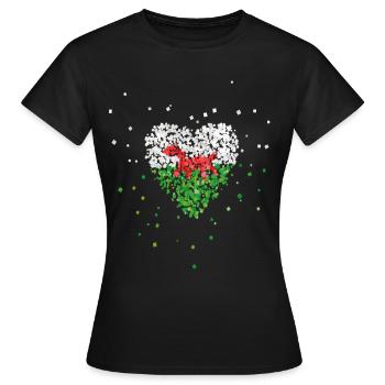 Pays de Galles Pays de Galles Drapeau Pays de Galles Drapeau Walesfan de sport - T-shirt Femme - noir - Devant - AI Model Female 172 dark (172cm)