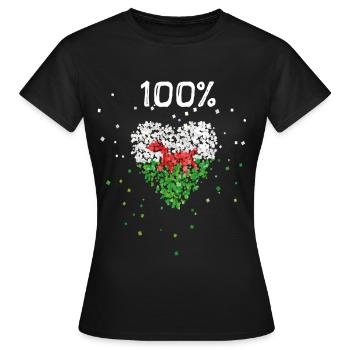 Pays de Galles Pays de Galles Flag Fan de flag football du Pays de Galles - T-shirt Femme - noir - Devant - AI Model Female 172 dark (172cm)