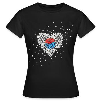 South Korea South Korea Flag South Korea Flag South Korea - Women's T-Shirt - black - Front - AI Model Female 172 dark (172cm)