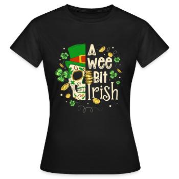 Un peu de Shenanigan irlandais Saint-Patrick - T-shirt Femme - noir - Devant - AI Model Female 172 dark (172cm)