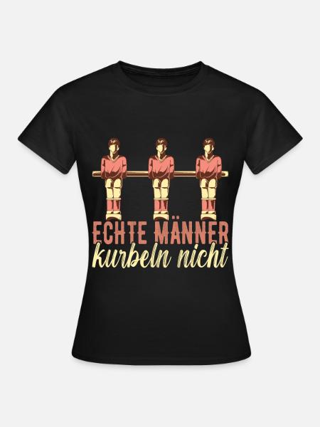 Tischfussball Tischkicker - Frauen T-Shirt - Schwarz